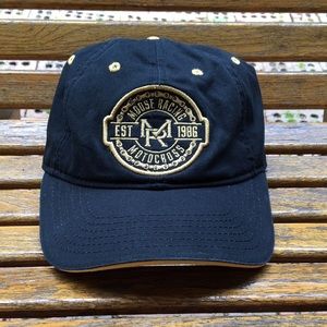 Moose Racing Motocross hat full 6 panel SnapBack cap black & gold motorcycle ‘15